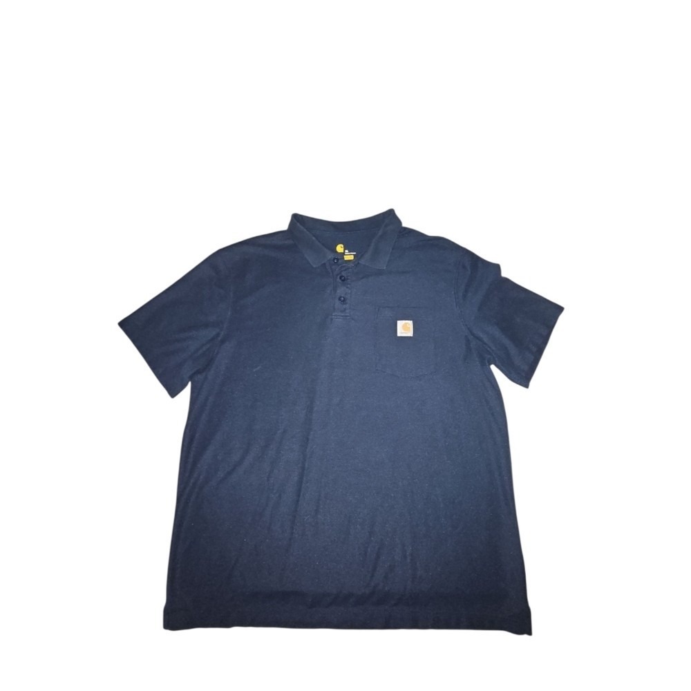 Carhartt Original Fit Dark Blue Polo Shirt Men's Size XL